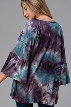 Load image into Gallery viewer, Bell Sleeve Tie Dye Tunic
