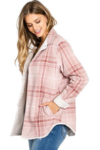 Load image into Gallery viewer, Reversible Plaid/Corduroy Shacket - Cream
