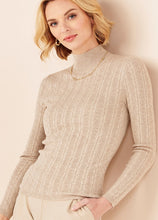 Load image into Gallery viewer, Charlie Paige - Rope Cable Mock Neck Pullover (2 Color Options)
