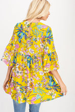 Load image into Gallery viewer, Yellow Floral Blouse
