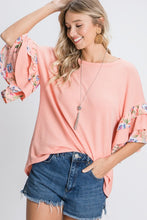 Load image into Gallery viewer, Tiered Ruffle Sleeve Top
