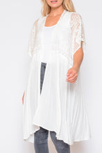 Load image into Gallery viewer, Sheer Lace Top Kimono
