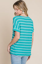Load image into Gallery viewer, Waffle Knit Striped Tee
