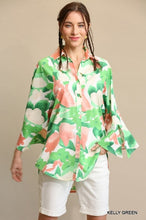 Load image into Gallery viewer, Floral Split Sleeve Blouse
