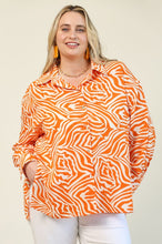 Load image into Gallery viewer, *EXTENDED SIZES* Oversized Zebra Print Button Up

