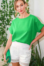 Load image into Gallery viewer, Dolman Sleeve Linen-feel Blouse (Color Options)
