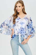 Load image into Gallery viewer, Chiffon Floral Top

