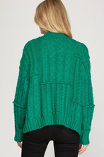 Load image into Gallery viewer, Mixed Cable Knit Pullover Sweater
